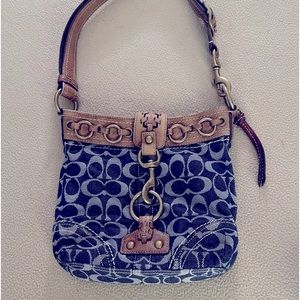 COPY - Vintage Blue denim C Coach Purse